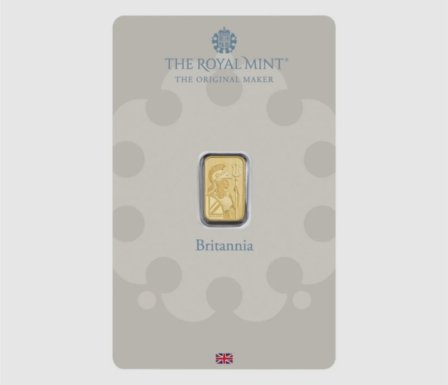 Britannia Minted 1 Gram Fine Pure Gold Bullion Bar .999 For Gift or Investment