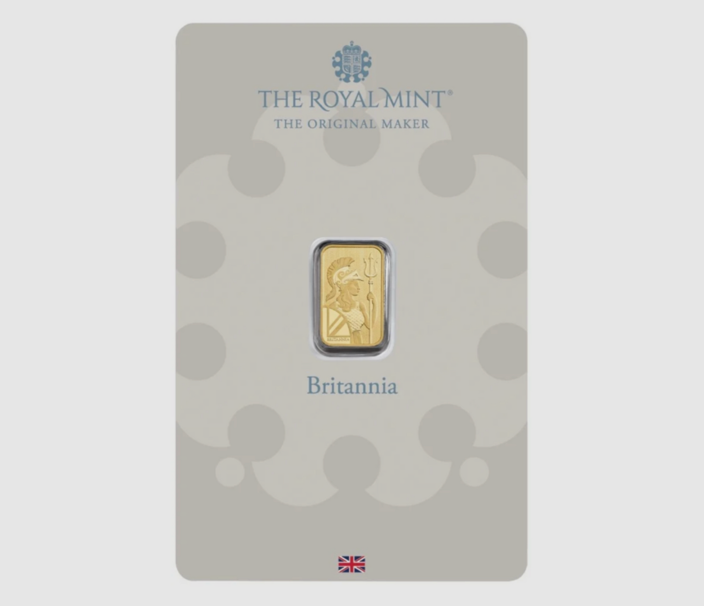 Britannia Minted 5 Gram Fine Pure Gold Bullion Bar .999 For Gift or Investment