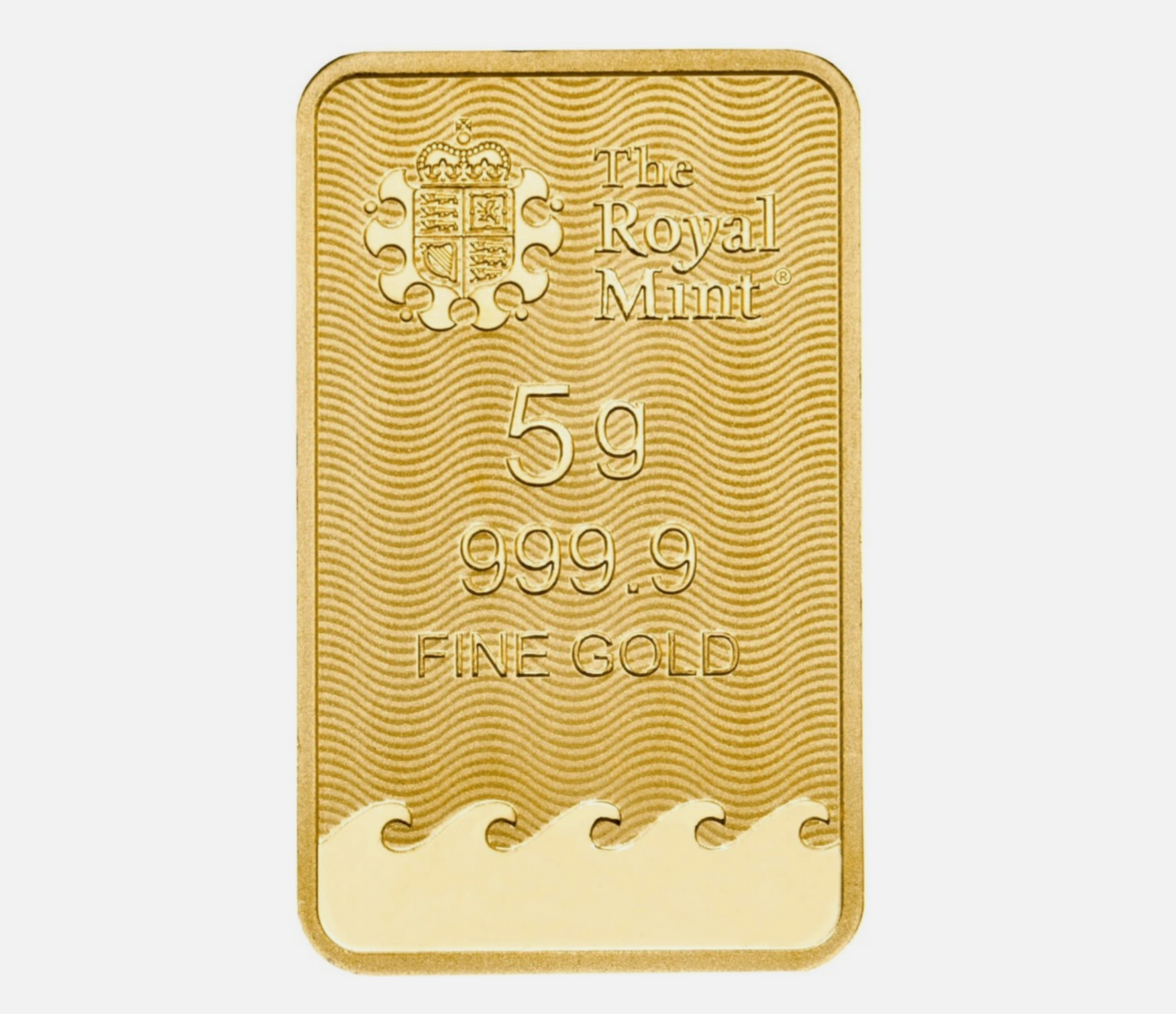 Britannia Minted 5 Gram Fine Pure Gold Bullion Bar .999 For Gift or Investment