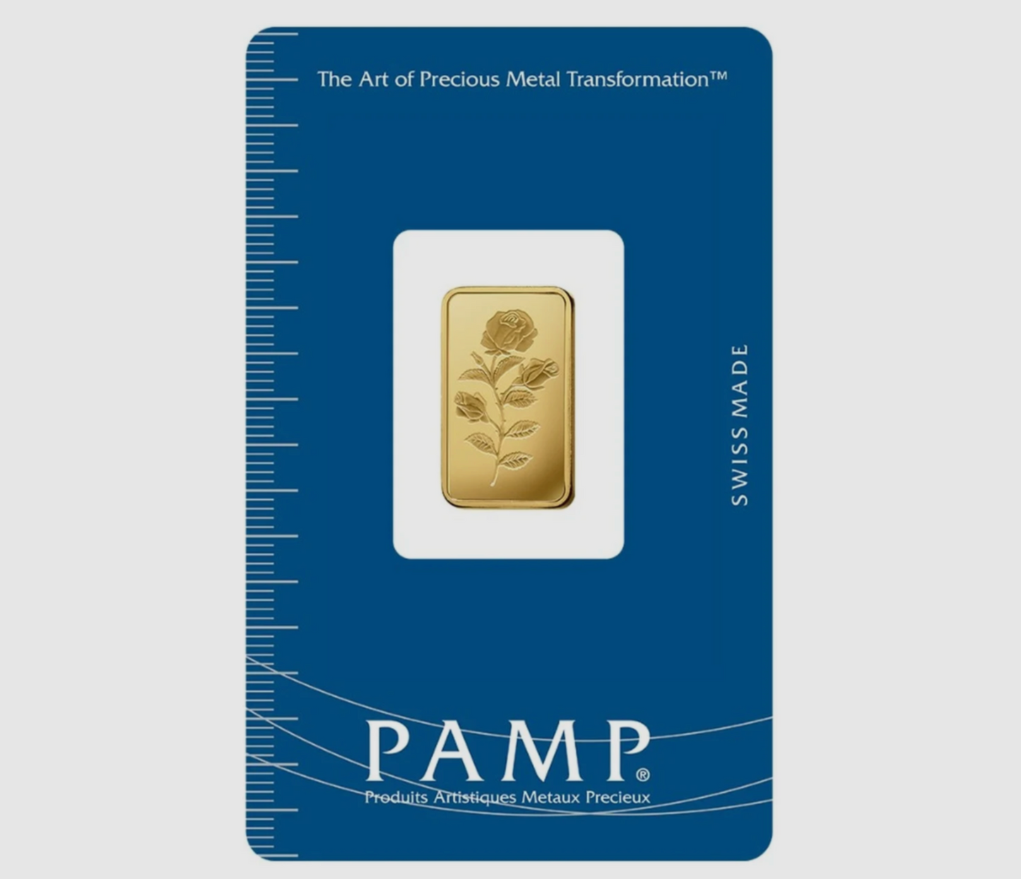 PAMP Rosa 1 Gram Fine Pure Gold Bullion Bar .999 Fine Gold For Gift / Investment
