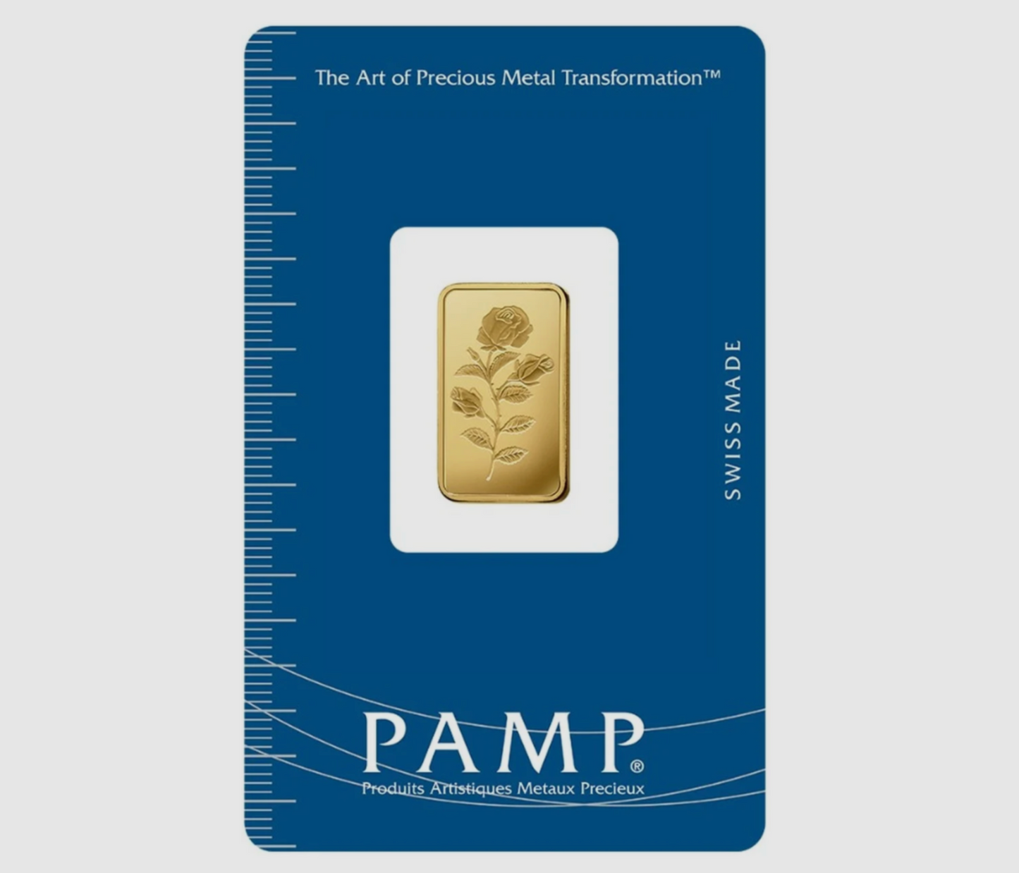 PAMP Rosa 5 Gram Fine Pure Gold Bullion Bar .999 Fine Gold For Gift / Investment