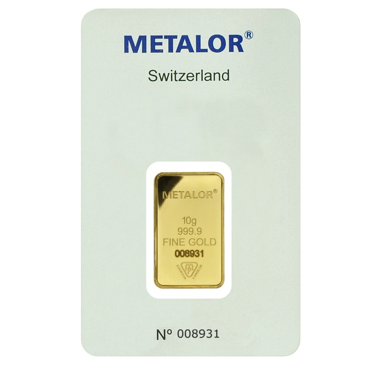 Metalor 10 Gram Fine Pure Gold Bullion Bar .999 For Gift or Investment LBMA ✔️