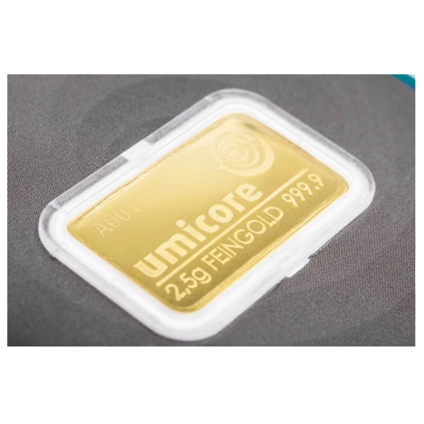 Umicore 2.5 Gram Fine Pure Gold Bullion Bar .999 For Gift or Investment