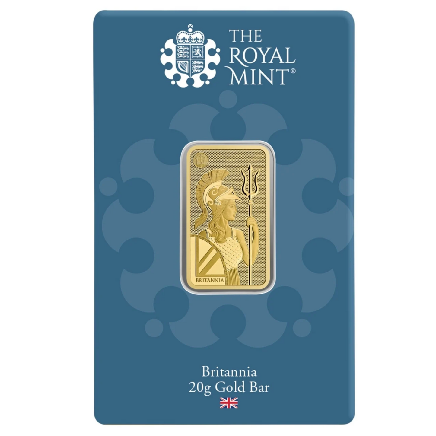Britannia Minted 20 Gram Fine Pure Gold Bullion Bar .999 For Gift or Investment