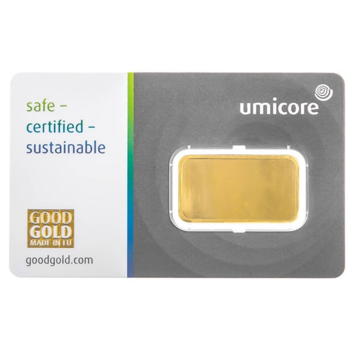 Umicore 10 Gram Fine Pure Gold Bullion Bar .999 For Gift or Investment