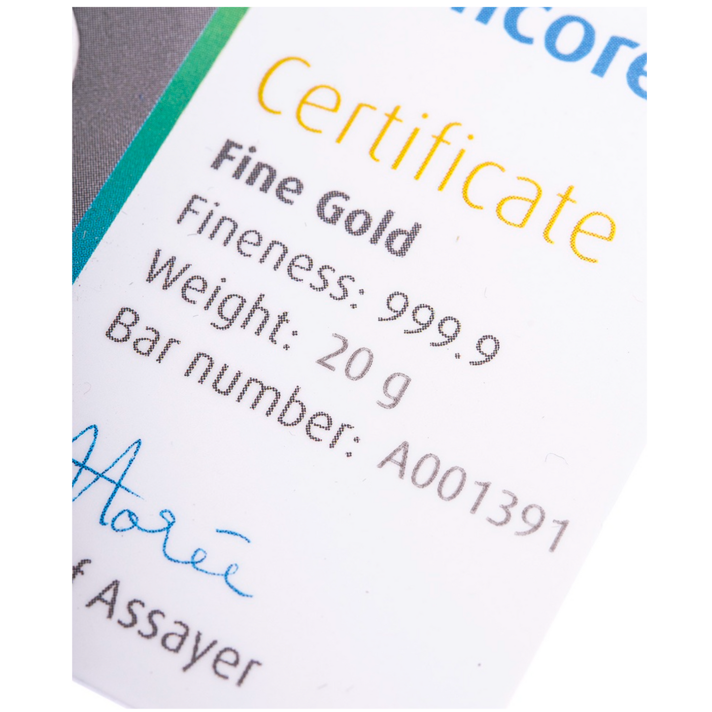 Umicore 20 Gram Fine Pure Gold Bullion Bar .999 For Gift or Investment